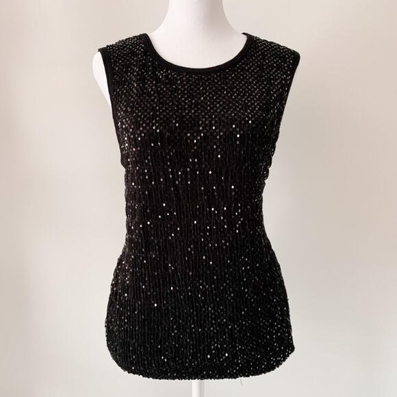 Mossimo Tops - Y2K Missimo Sequin Sleeveless Top Size XL